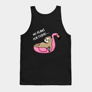 My Plan for Today graphic Tank Top